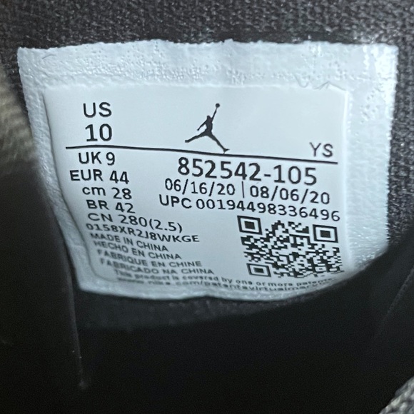 Nike Air Jordan 1 Mid SE Court Black Toe 852542-105 10 Purple - Picture 8 of 10